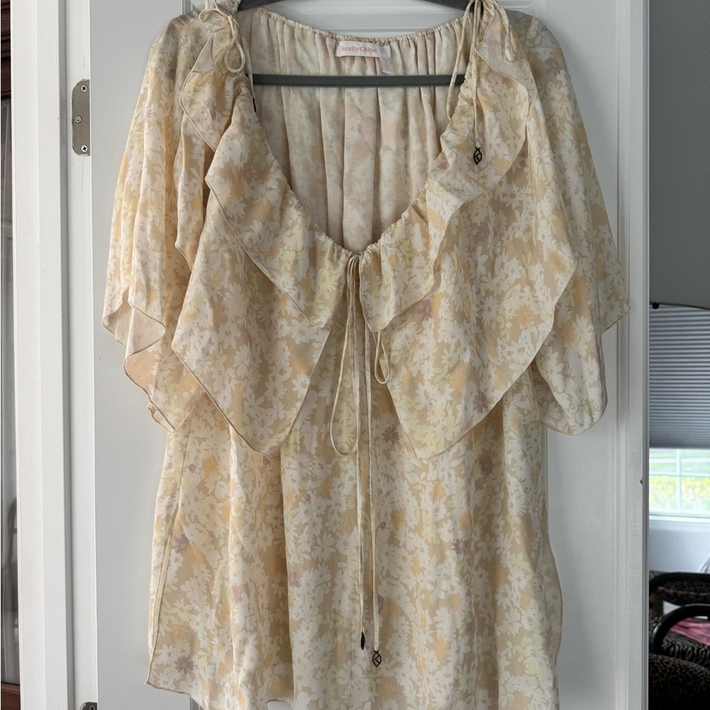 See By Chloe Cream Floral Blouse